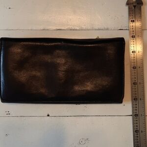 Black genuine leather Charter club wallet